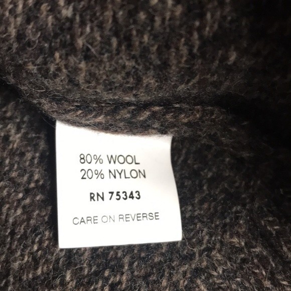 Iceland  mens wool blend made in Italy quarter zip pullover sweater size XL - Picture 7 of 12